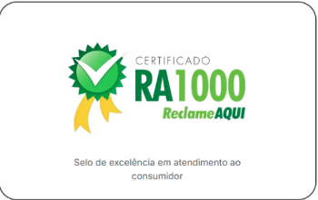 Certificado RA1000 ReclameAqui